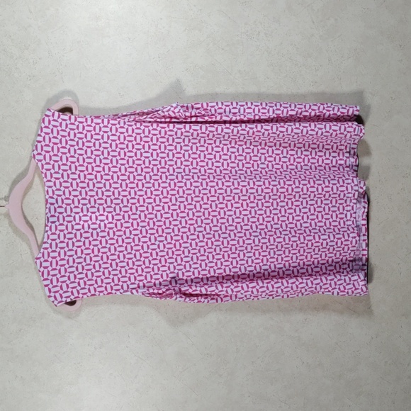 01557 Lane Bryant pink & white knit sleeveless blouse 14/16 NWT - Picture 9 of 14